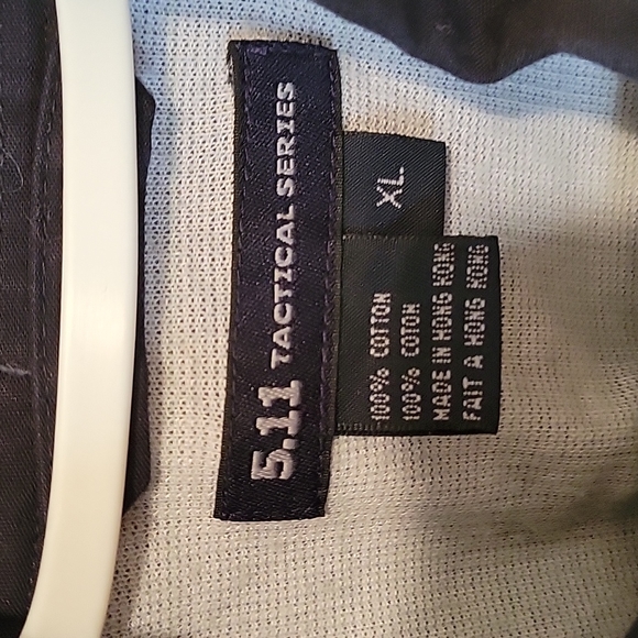 5.11 Mens Black Long Sleeved shirt XL - Picture 8 of 10